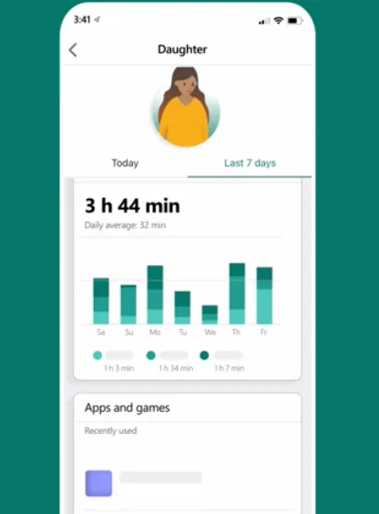 Windows 10 parental controls and Screen time monitoring 