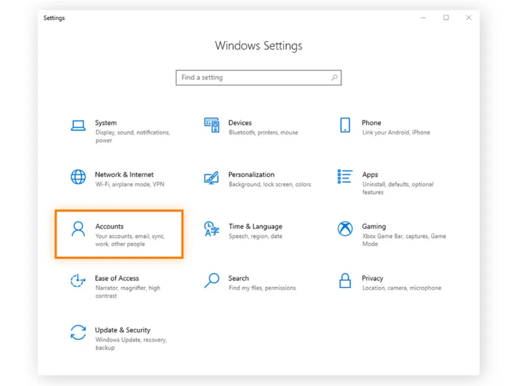 Child safe browsing setup in windows