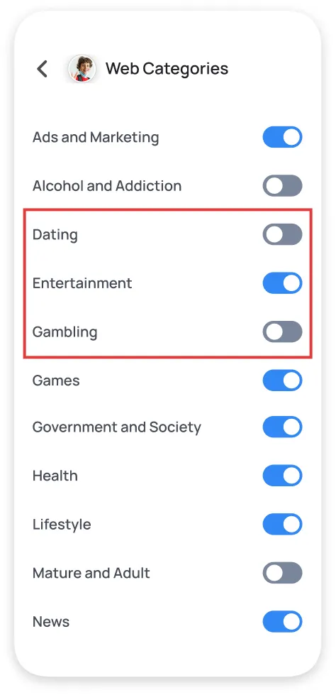 Screen time and kids health is vital hence blocking of some apps  to  mainting productivity
