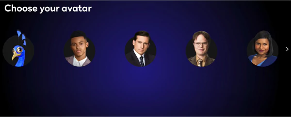 Peacock app profile selection