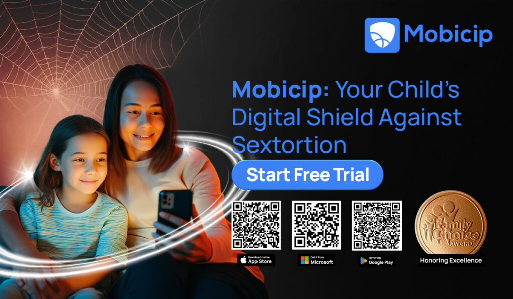 Download Mobicip to protect your children from the risk of sextortion.