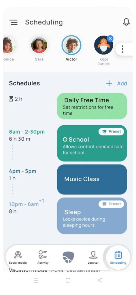 Mobicip Scheduler for FAFO Parenting