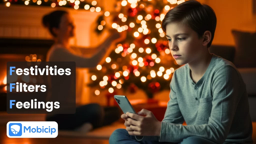 Social media anxiety in kids during holidays